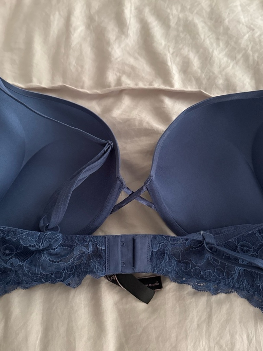 Victoria's Secret Satin Push-Up Bra in Periwinkle Blue - Picture 2 of 6